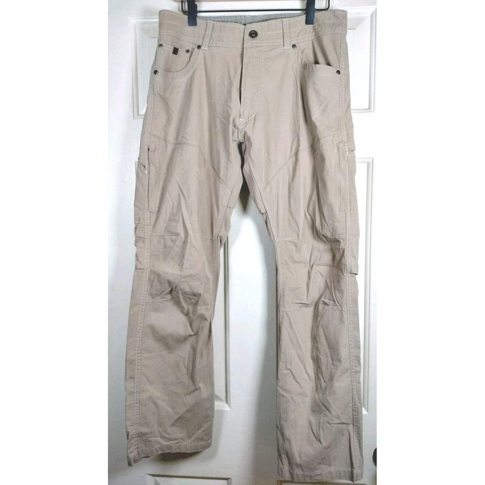 KUHL Mens Khaki Pants 32x30(29) Tan Cargo Hiking Outdoor Free Rydr Travel